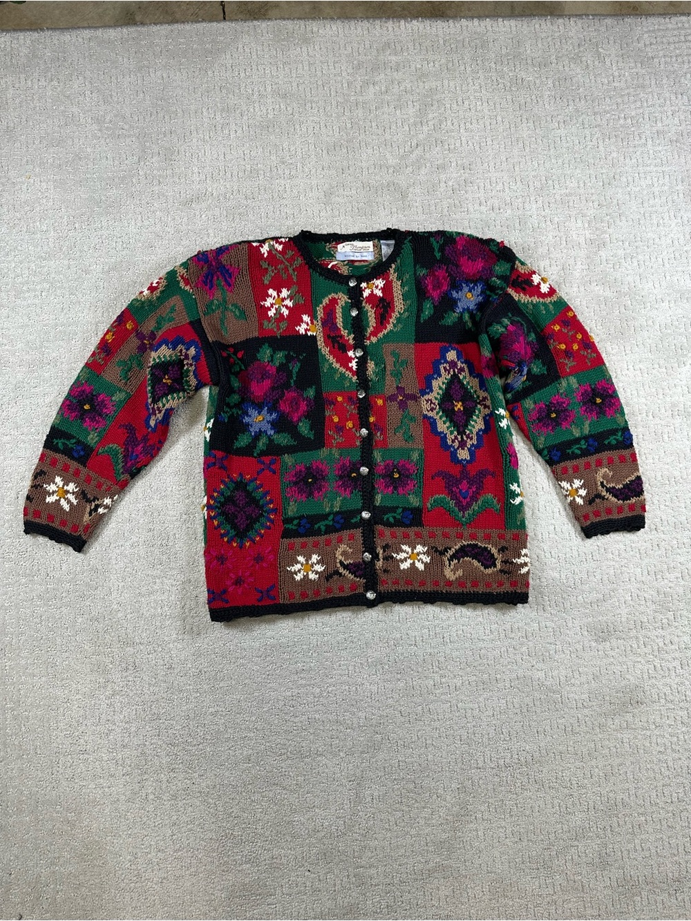 Vintage Norm Thompson Hand Knitted Sweater